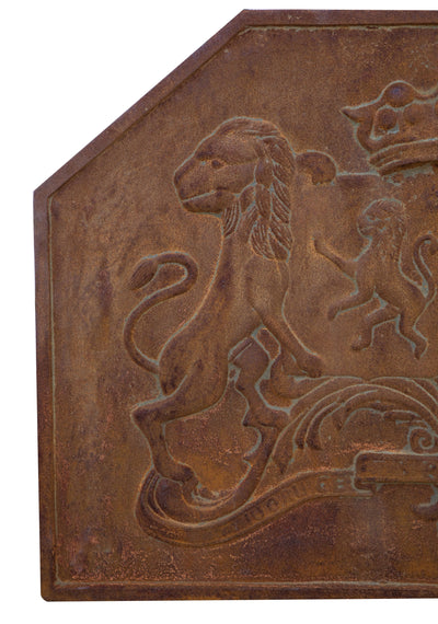 Biscottini PIASTRA DA CAMINO IN FUSIONE DI GHISA L88XPR3,5XH64 CM RUGGINE AL NATURALE