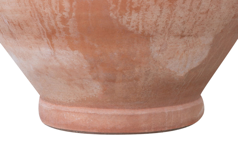 Biscottini Giara liscia invecchiata, in terracotta toscana 100% Made in Italy interamente Lavorata a Mano L70xPR70xH84 cm