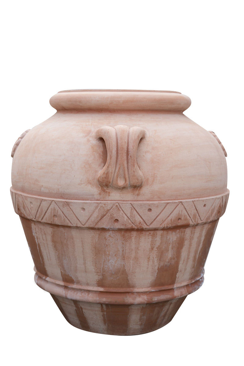 Biscottini Orcio Toscano invecchiato in terracotta toscana 100% Made in Italy interamente Lavorato a Mano L80xPR74xH80 cm