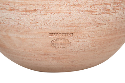 Biscottini Vaso in Terracotta 100% Made in Italy interamente Lavorata a Mano Conca tipo