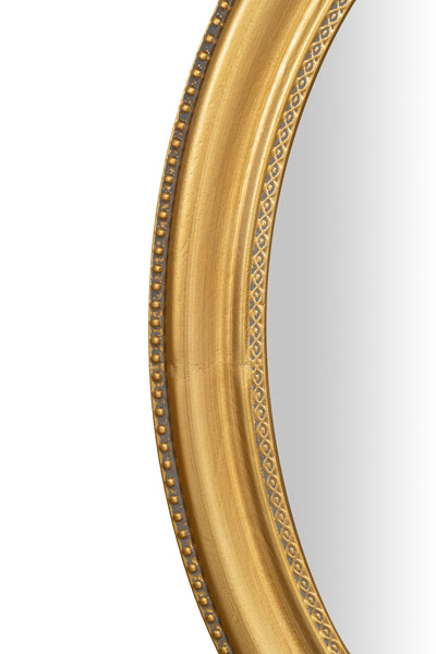 Biscottini Specchio Specchiera da parete e appendere verticale/orizzontale L64xPR4xH84 cm finitura foglia oro anticato.