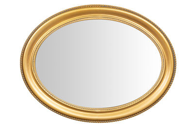 Biscottini Specchio Specchiera da parete e appendere verticale/orizzontale L64xPR4xH84 cm finitura foglia oro anticato.