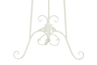 Biscottini Elegante Espositore Portaquadro Ferro Battuto Bianco Anticato Decorazione Casa