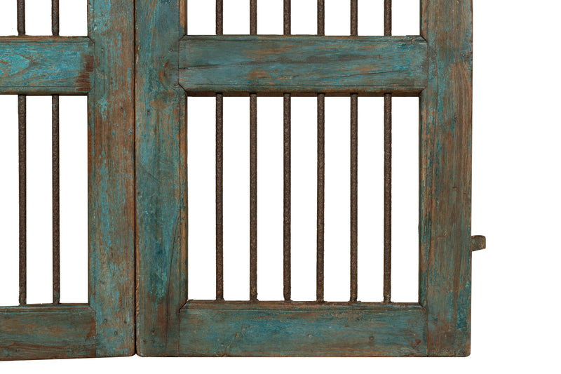 Biscottini Porta portone in legno massello e ferro da interno o da esterno vecchia e antica medievale scorrevole