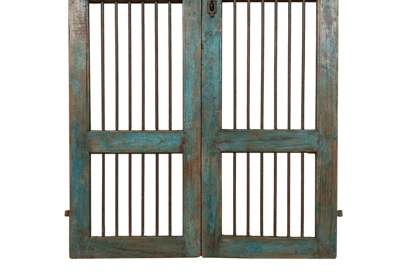 Biscottini Porta portone in legno massello e ferro da interno o da esterno vecchia e antica medievale scorrevole