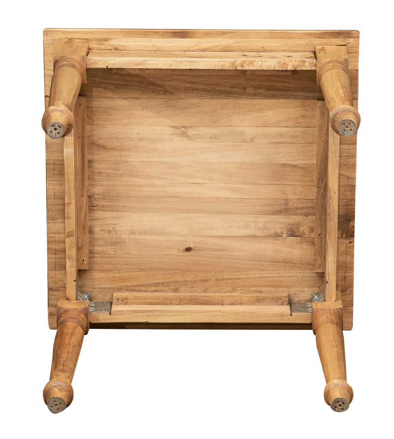 Biscottini Tavolo fisso Country in legno massello di tiglio. Made in Italy quadrato