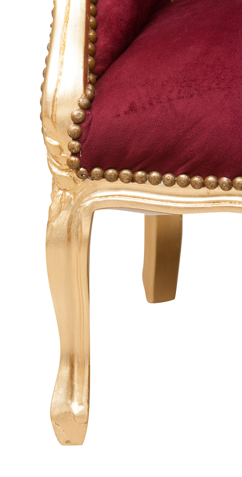 Biscottini Poltrona stile francese Luigi XVI in legno massello di faggioL63XPR57XH80 cm