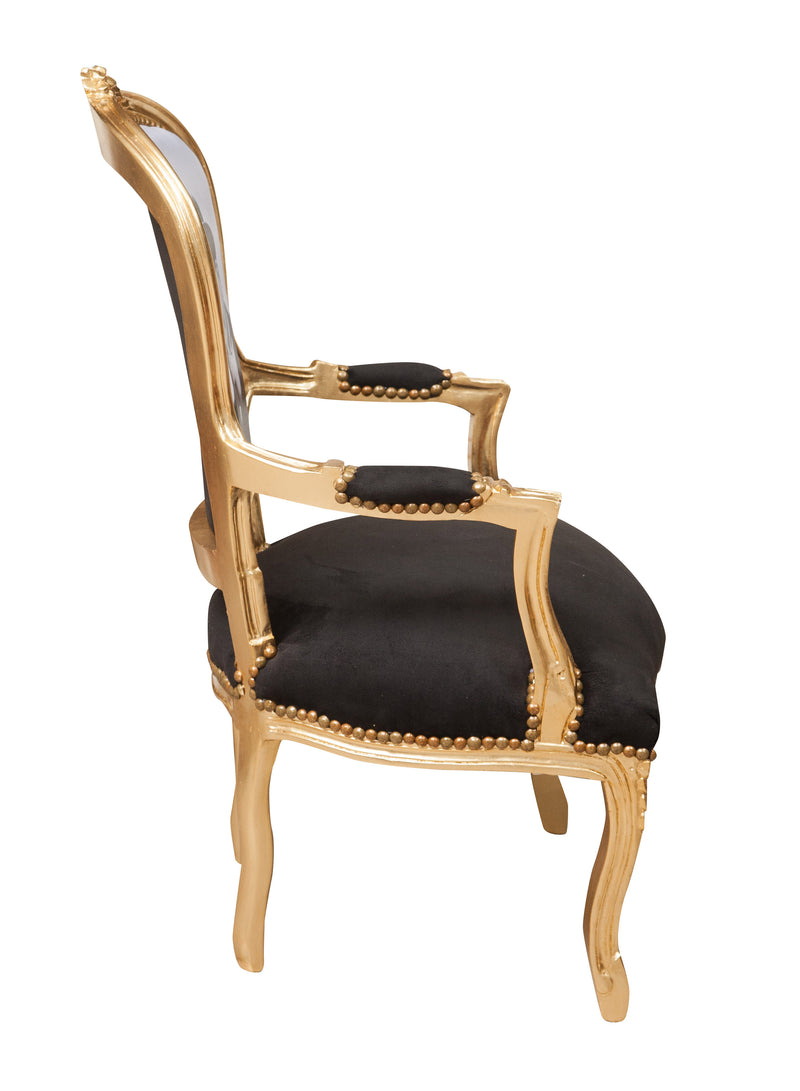 Biscottini Poltrona stile francese Luigi XVI in legno massello di faggio XVI, faggio,