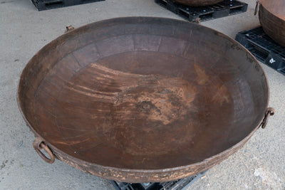 Biscottini VECCHIO CONTENITORE IN FERRO BATTUTO /crogiolo dimensioni diametro Offerta