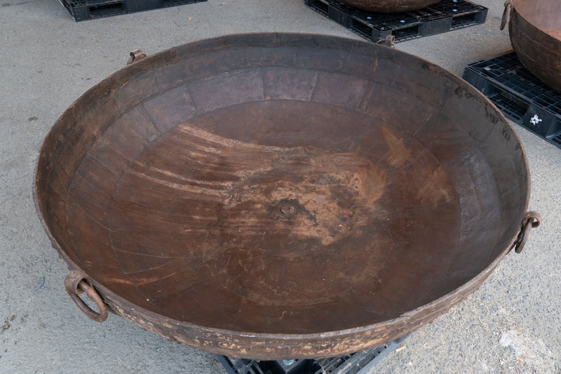 Biscottini VECCHIO CONTENITORE IN FERRO BATTUTO /crogiolo dimensioni diametro Offerta