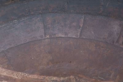 Biscottini VECCHIO CONTENITORE IN FERRO BATTUTO /crogiolo dimensioni diametro Offerta