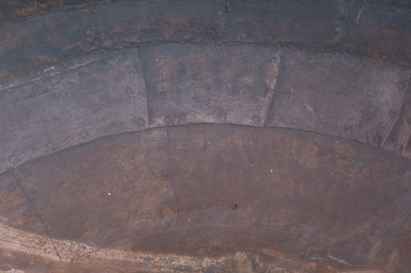 Biscottini VECCHIO CONTENITORE IN FERRO BATTUTO /crogiolo dimensioni diametro Offerta