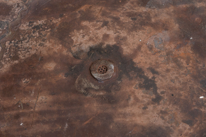 Biscottini VECCHIO CONTENITORE IN FERRO BATTUTO /crogiolo dimensioni diametro Offerta