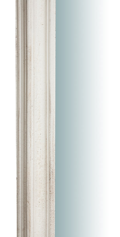 Biscottini SPECCHIERA DA PARETE VERTICALE/ORIZZONTALE IN LEGNO FINITURA BIANCO ANTICATO L64XPR5XH89 CM MADE IN ITALY