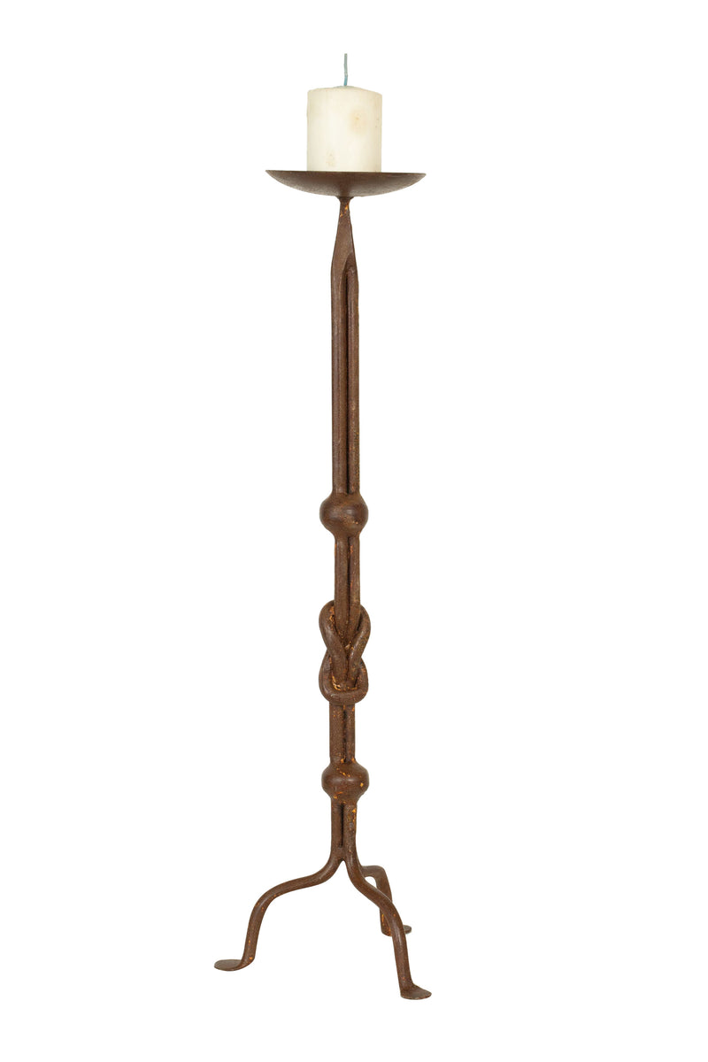 Biscottini CANDELIERE IN FERRO BATTUTO LAVORATO A MANO L19XPR19XH64 mano, finitura