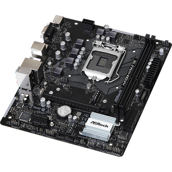 ASROCK H410M-H/M.2 SE - MAINBOARD MICRO ATX - DDR4 - SOCKET 1200 (90-MXBMU0-A0UAYZ)