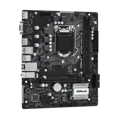 ASROCK H410M-H/M.2 SE - MAINBOARD MICRO ATX - DDR4 - SOCKET 1200 (90-MXBMU0-A0UAYZ)