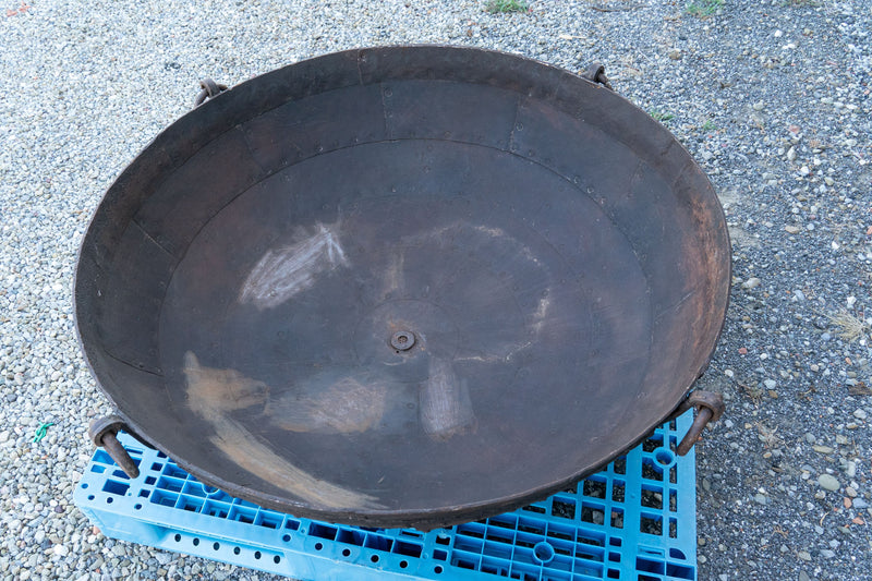 Biscottini VECCHIO CONTENITORE IN FERRO BATTUTO /crogiolo dimensioni diametro Offerta