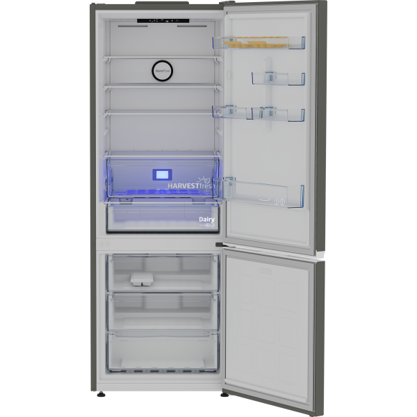 Beko Frigo Combinato Total Nofrost 561lt E 70cm Grigio B3rcne564hg