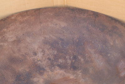 Biscottini VECCHIO CONTENITORE IN FERRO BATTUTO /crogiolo dimensioni diametro Offerta