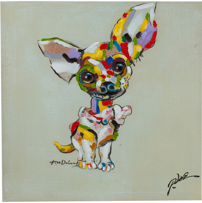 Biscottini Quadro olio su tela dipinto a mano 60x3x60 dare tocco L60xPR3xH60 L60xPR3xH60