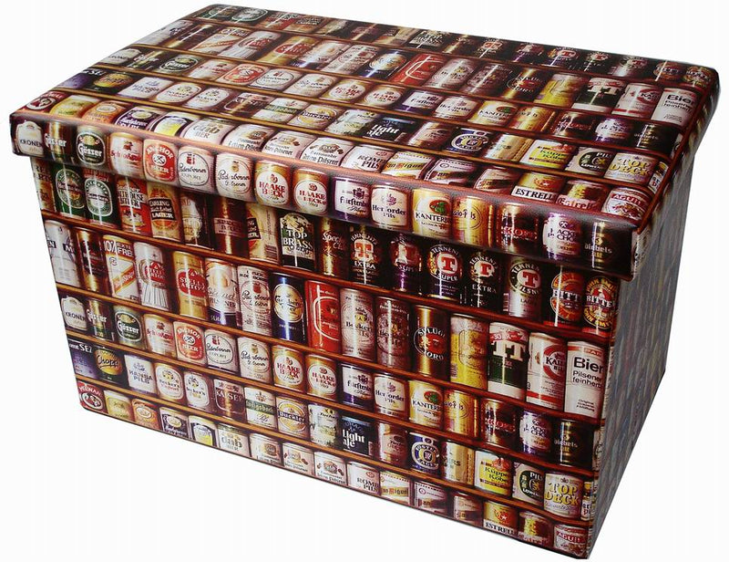 Biscottini Pouf contenitore richiudibile in ecopelle Praticissimo 60x36x36 realizzato