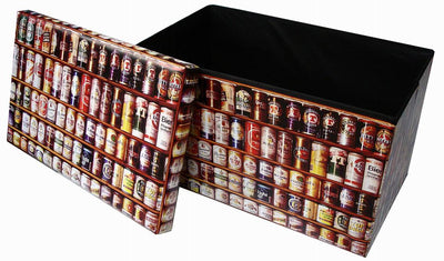 Biscottini Pouf contenitore richiudibile in ecopelle Praticissimo 60x36x36 realizzato