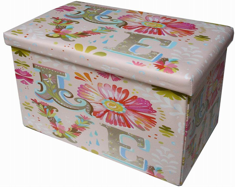 Biscottini Pouf contenitore richiudibile in ecopelle Praticissimo 60x36x36 realizzato