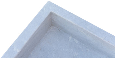 Biscottini Acquaio in marmo bianco L40xPR40xH16 cm Vasca realizzata completamente