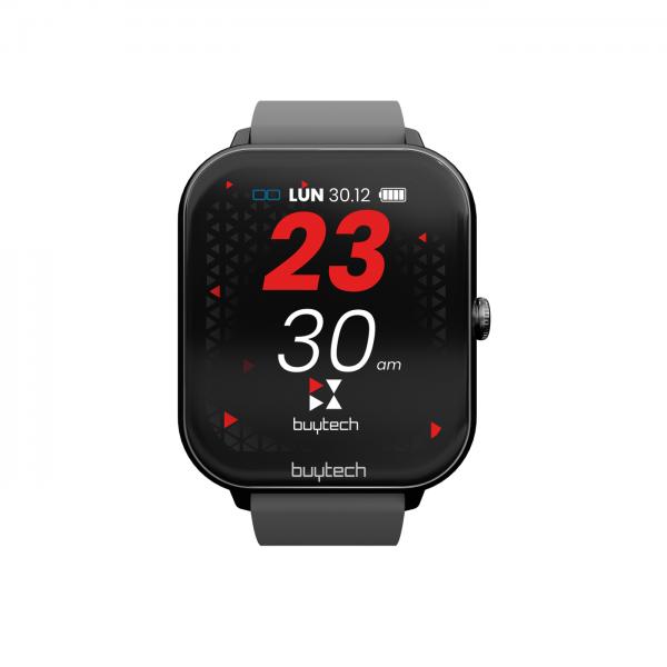 Buytech Smartwatch Call Cassa Nera Cinturino Silicon Bk Chiamate Ecc