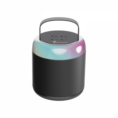 Techmade Speaker Karaoke Bluetooth Portatile Con Mic. Led Nero