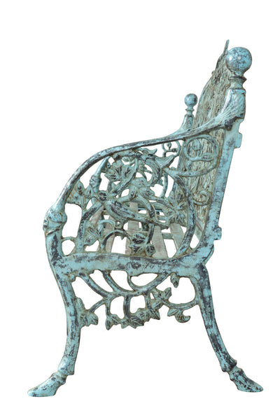 Biscottini Panchina Liberty in ghisa finitura anticata Molto robusta, stabile Offerta