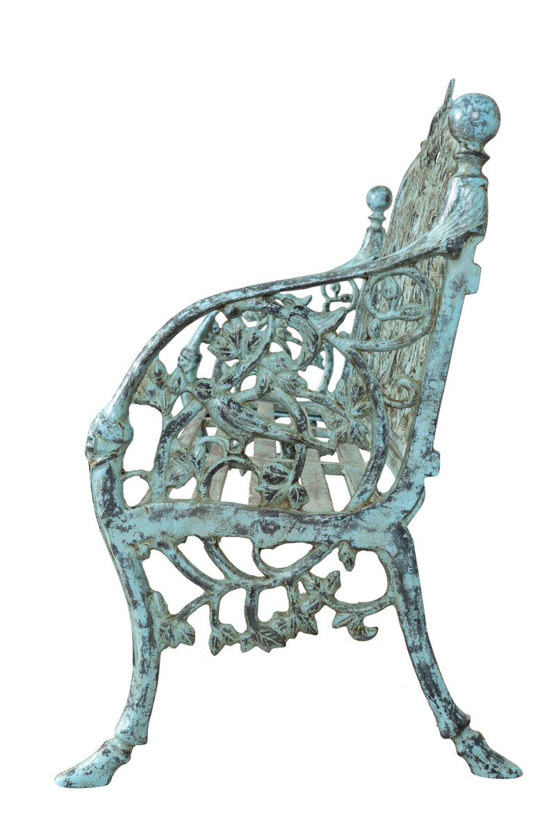 Biscottini Panchina Liberty in ghisa finitura anticata Molto robusta, stabile Offerta