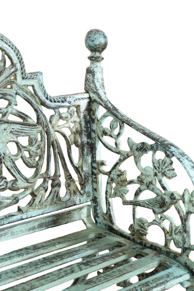 Biscottini Panchina Liberty in ghisa finitura anticata Molto robusta, stabile Offerta