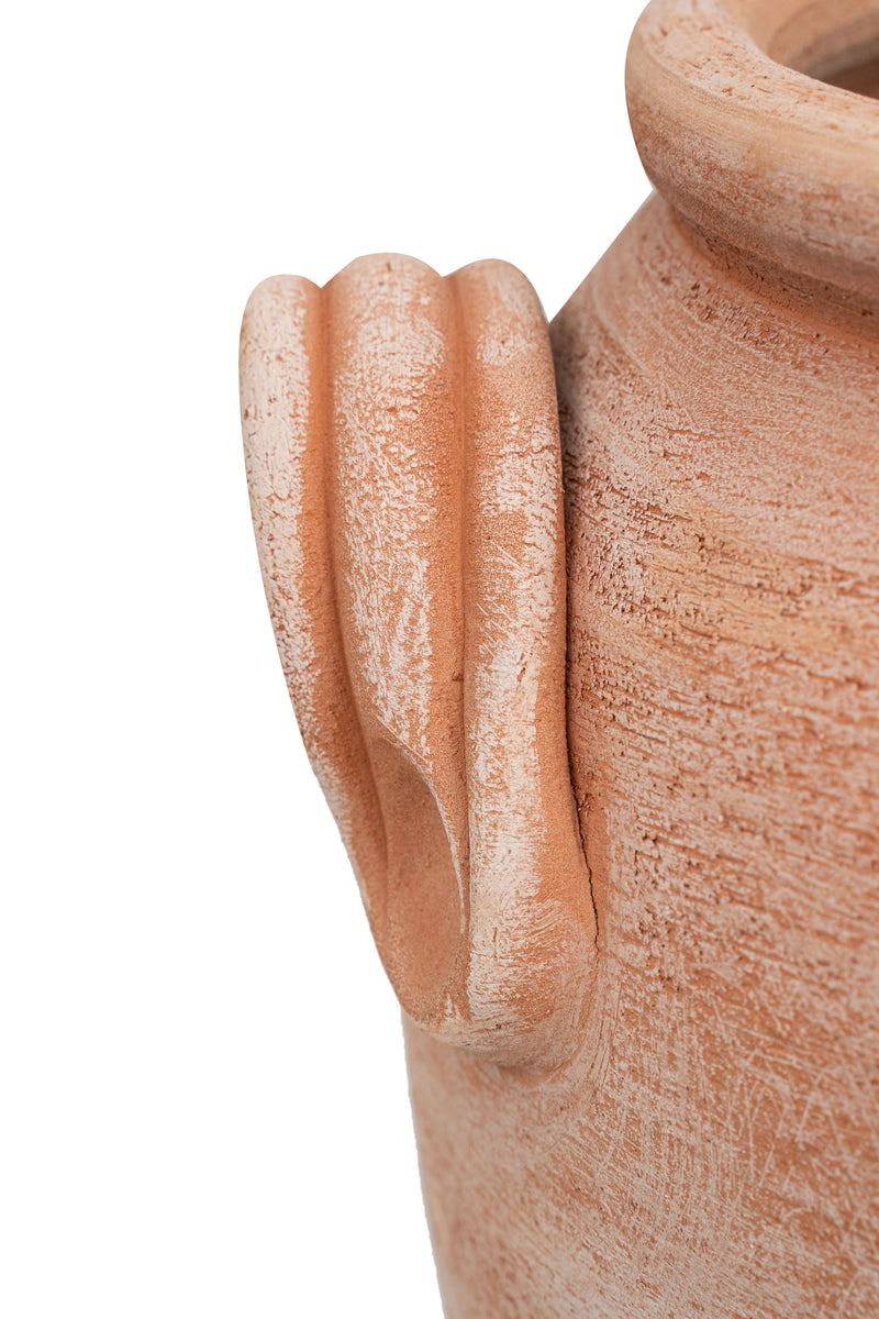 Biscottini PORTAOMBRELLI ANFORA/ORCIO CON MANICI IN TERRACOTTA FATTO A MANO SUL TORNIO PER PIANTE E FIORI L36XPR34XH46 CM