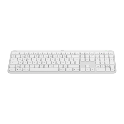 Logitech K950 Signature Slim tastiera Ufficio RF senza fili + Bluetooth QWERTZ Tedesco Bianco