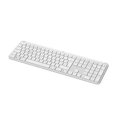 Logitech K950 Signature Slim tastiera Ufficio RF senza fili + Bluetooth QWERTZ Tedesco Bianco