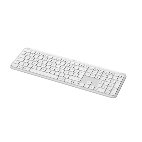 Logitech K950 Signature Slim tastiera Ufficio RF senza fili + Bluetooth QWERTZ Tedesco Bianco