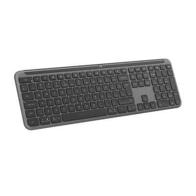 Logitech K950 Signature Slim tastiera Ufficio RF senza fili + Bluetooth QWERTY US International Grafite