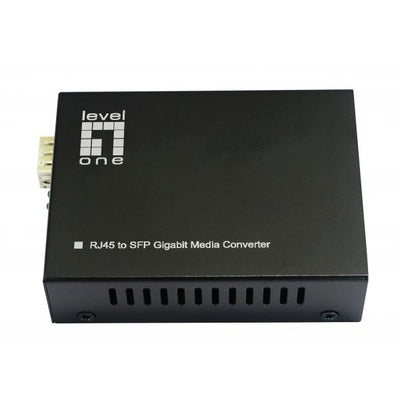 LevelOne Convertitore multimediale Gigabit da RJ45 a SFP, 802.3bt 60W PoE PSE, 1000Mbps, IEEE 802.3, IEEE 802.3ab, IEEE 802.3af, IEEE 802.3at, IEEE 802.3bt, IEEE 802.3u, IEEE 802.3x, IEEE..., Veloce