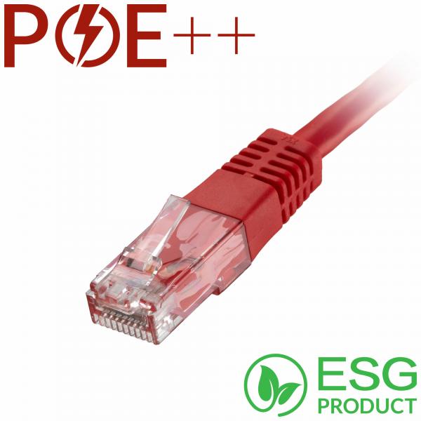 Cablenet 60-2003B cavo di rete Rosso 0,3 m Cat6 U/UTP [UTP] (CNL 100PK 0.3M C6 Rd UTP PVC 24AWG FMB)