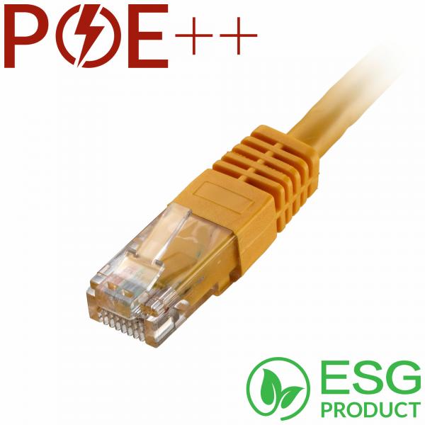 Cablenet 60-5005B cavo di rete Giallo 0,5 m Cat6 U/UTP [UTP] (CNL 100PK 0.5M C6 Yw UTP PVC 24AWG FMB)