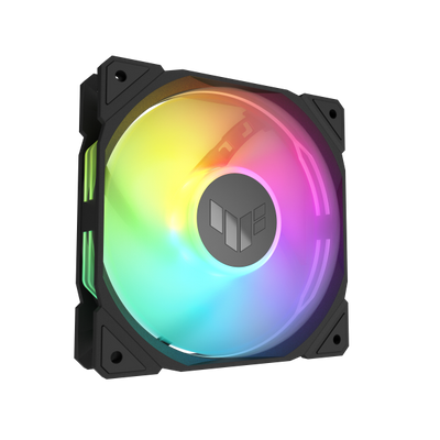 ASUS TUF Gaming TR120 ARGB - Gehuselfter-Kit - Reverse-Lfterbltter - 120 mm - Schwarz (Packung mit 3)