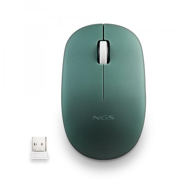 NGS Mouse Wireless Fog Pro 1000dpi 2tasti Green