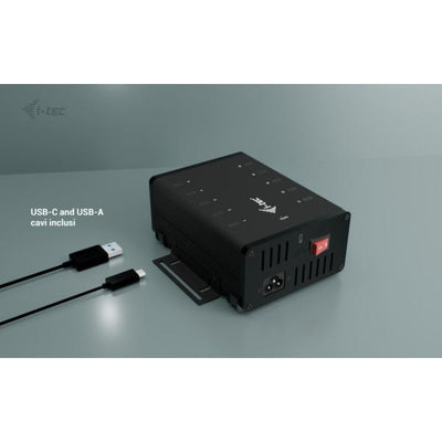 USB-C /USB-A Metal Charging + Data HUB, 15W Per Port, 10x USB-C