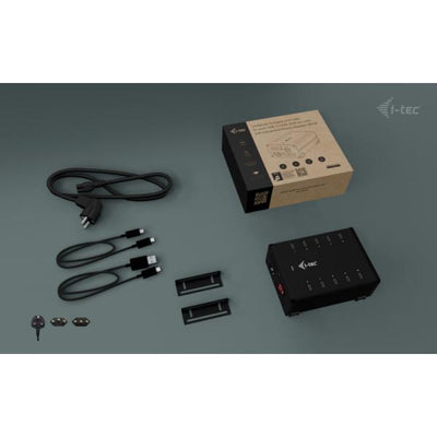 i-tec CACHRGHUB10CUK Caricabatterie per dispositivi mobili Universale Nero AC Ricarica rapida Interno (I-TEC CHARGING HUB 10X USB-C - USB-C/USB-A HUB 15W/PORT 180W)