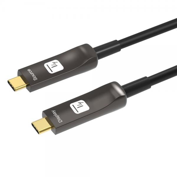 Cavo Audio/Video Ottico Attivo USB-C M/M AOC Fibra Ottica 4K 30m