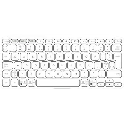 Logitech Keys-To-Go 2 (Logitech Keys-To-Go 2 - Keyboard - built-in cover - wireless - Bluetooth LE - QWERTY - UK - pale grey) - Versione UK