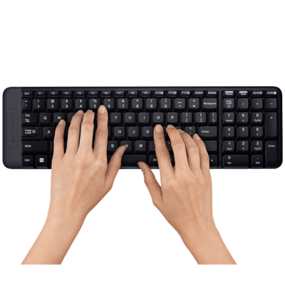 Logitech MK220 tastiera RF Wireless QWERTY International EER Nero