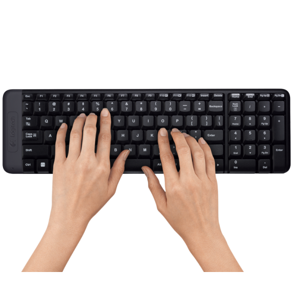 Logitech MK220 tastiera RF Wireless QWERTY International EER Nero